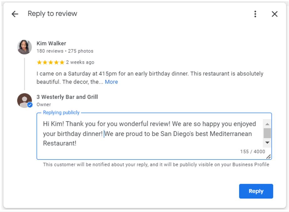 Automated Review Reply